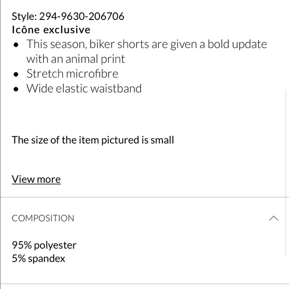 Leopard print bike shorts (NWOT) - Picture 3 of 3